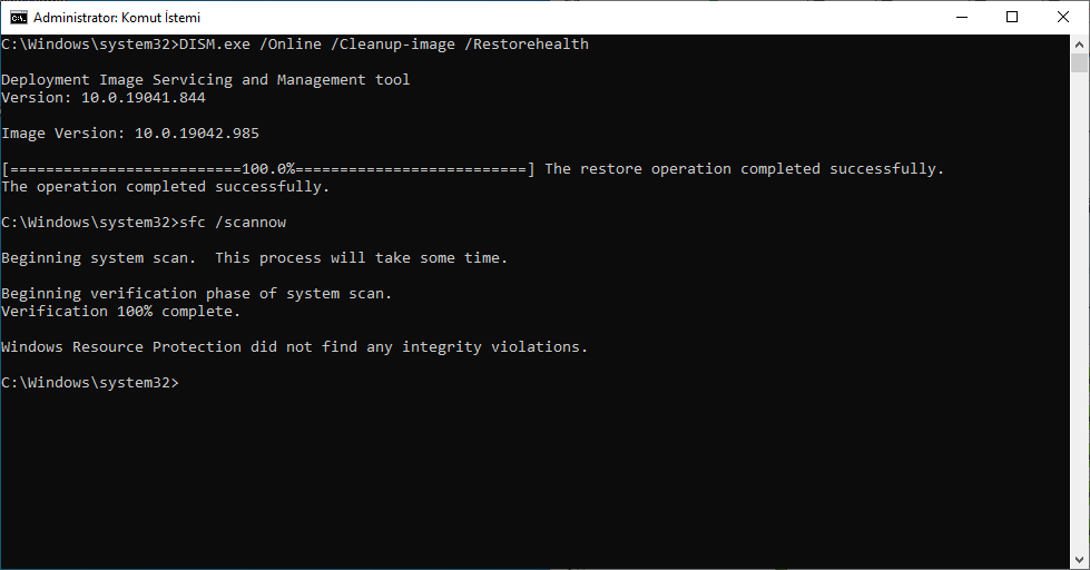 Windows 10 sfc